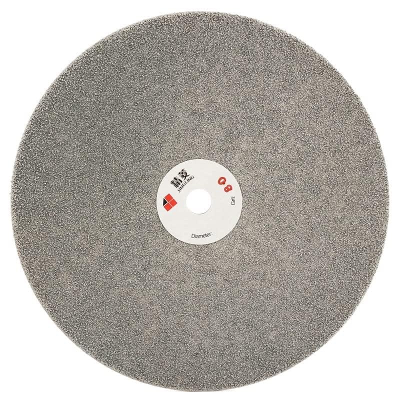 Jingling 8" Inch Diamond Grinding Disc 80 Grit Coarse Flat Lap Disk Lapping Plate Sanding Pads Lapidary Tools for Stone Pottery Faceting Machine - Image 2